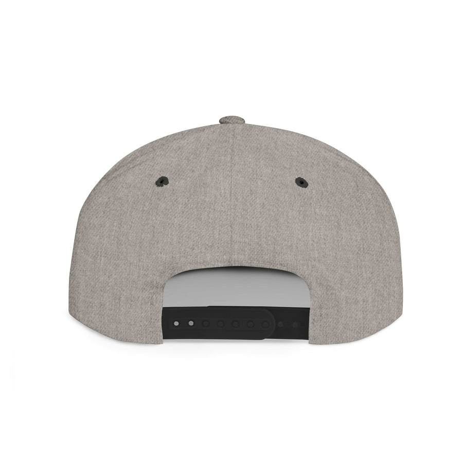 Crown PR Flat Bill Snapback Hat – Gold Embroidered Logo