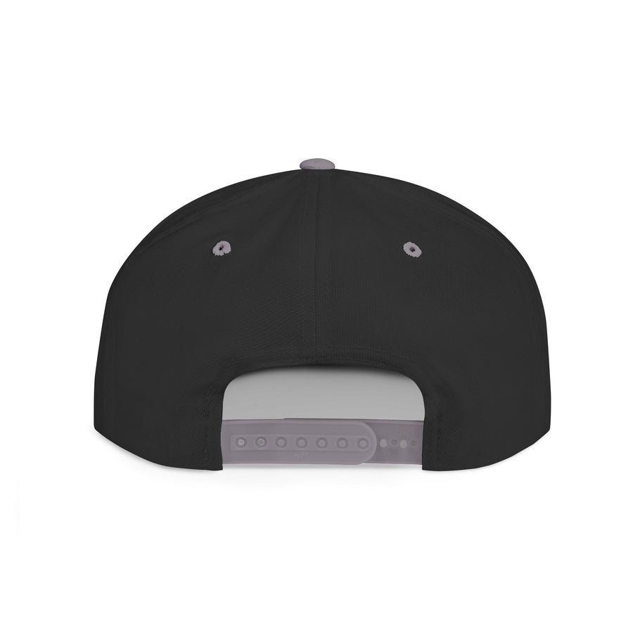 Crown PR Flat Bill Snapback Hat – Gold Embroidered Logo