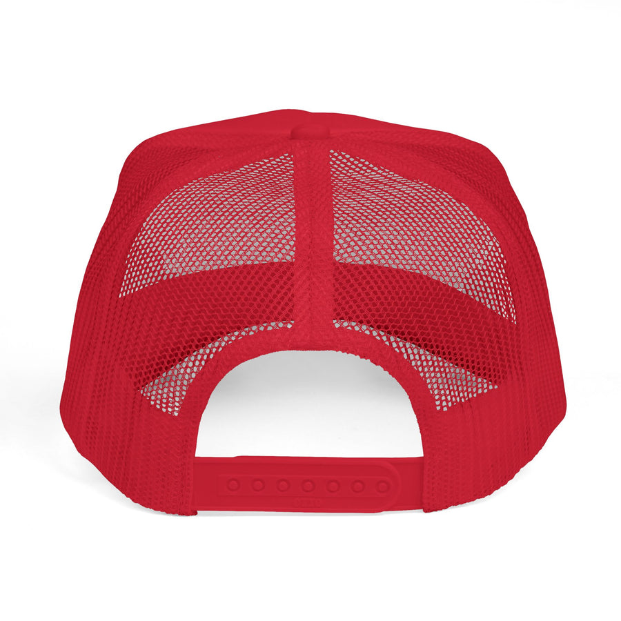 Trucker Cap — Black Crown 'PR' Logo (PrinceRome brand) Embroidered Mesh Hat