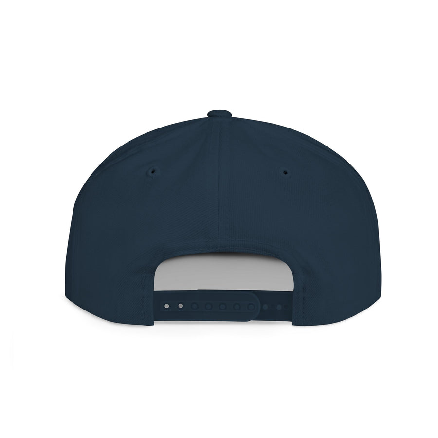 Crown PR Flat Bill Snapback Hat – Gold Embroidered Logo