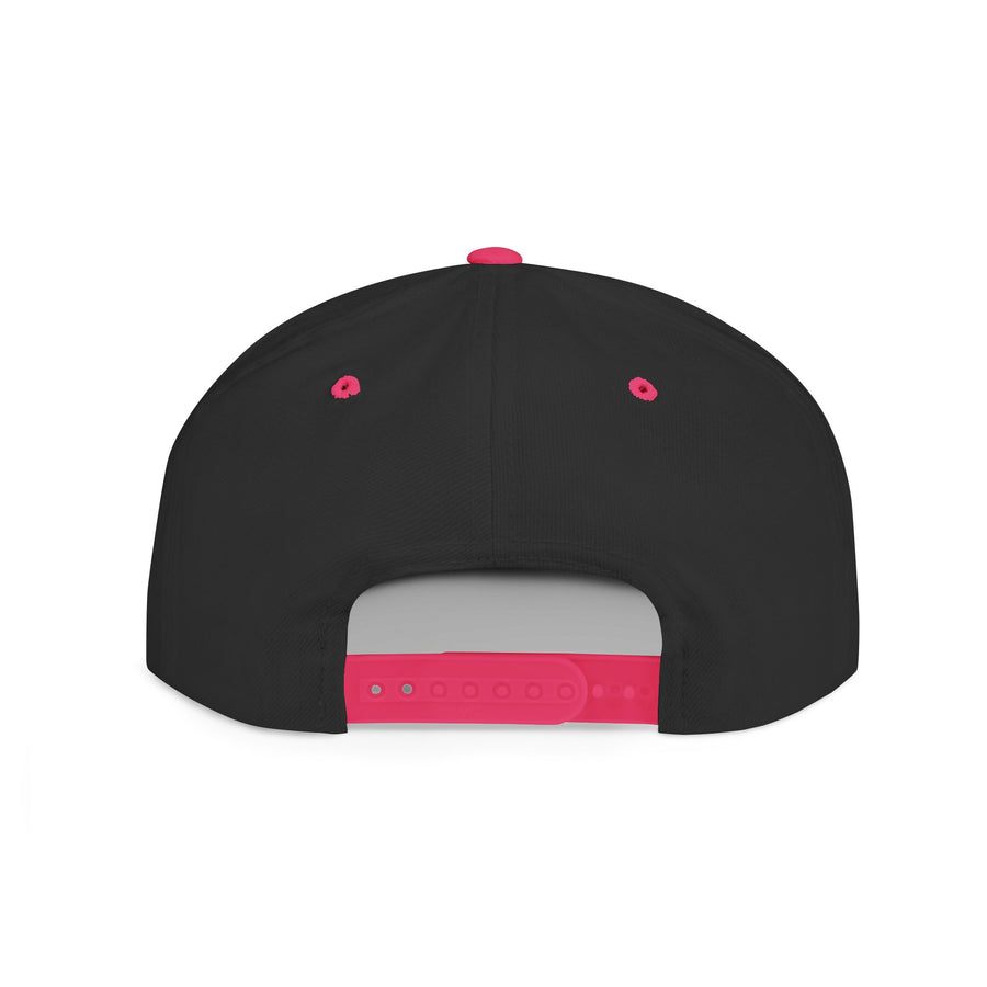 Crown PR Flat Bill Snapback Hat – Gold Embroidered Logo