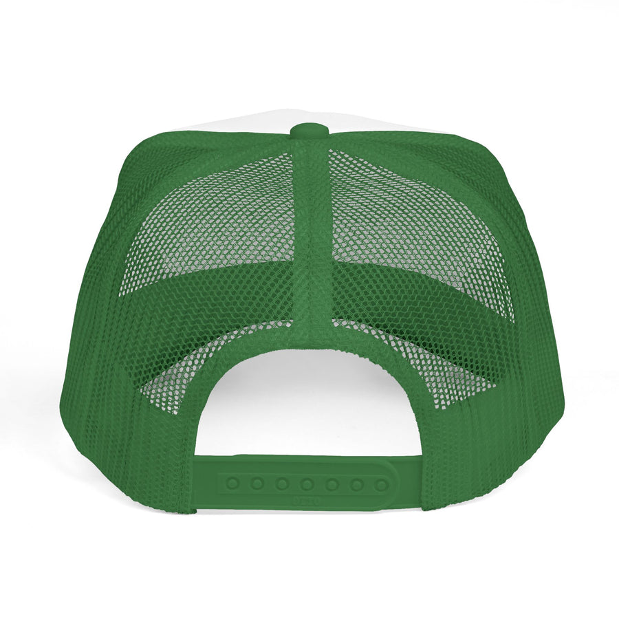 Trucker Cap — Black Crown 'PR' Logo (PrinceRome brand) Embroidered Mesh Hat