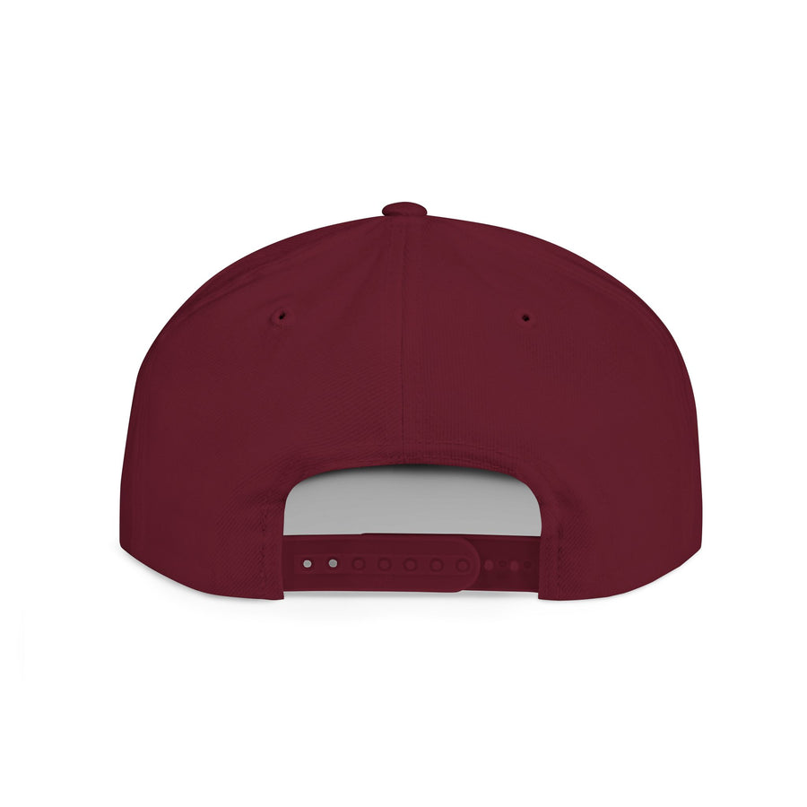 Crown PR Flat Bill Snapback Hat – Gold Embroidered Logo