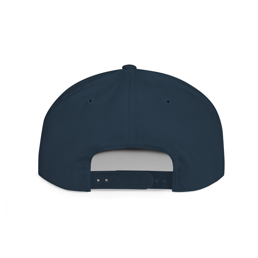 Crown PR Flat Bill Snapback Hat – Gold Embroidered Logo
