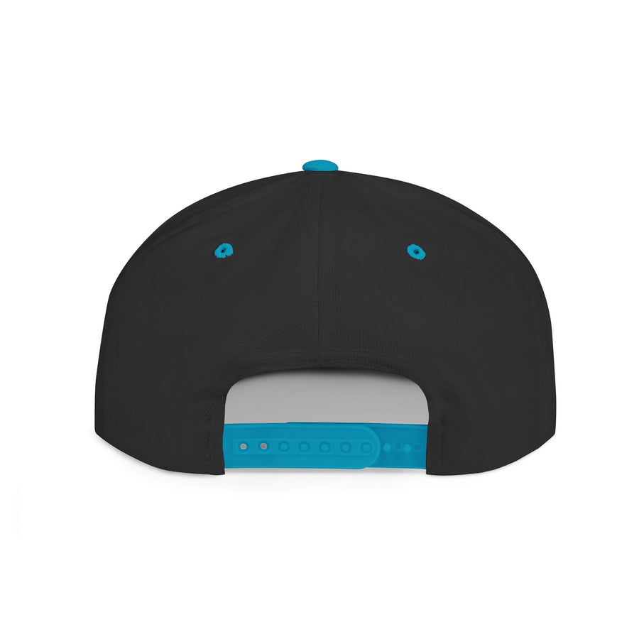 Crown PR Flat Bill Snapback Hat – Gold Embroidered Logo
