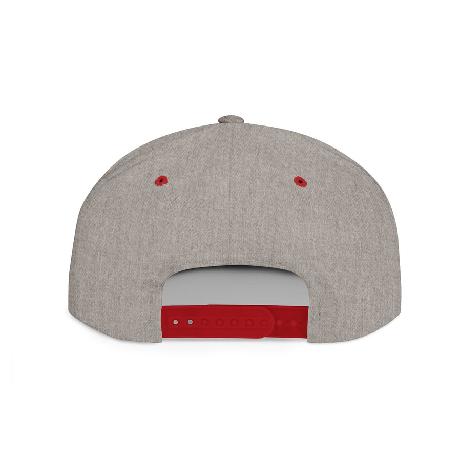 Crown PR Flat Bill Snapback Hat – Gold Embroidered Logo