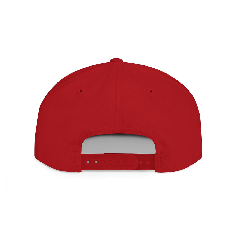 Crown PR Flat Bill Snapback Hat – Gold Embroidered Logo