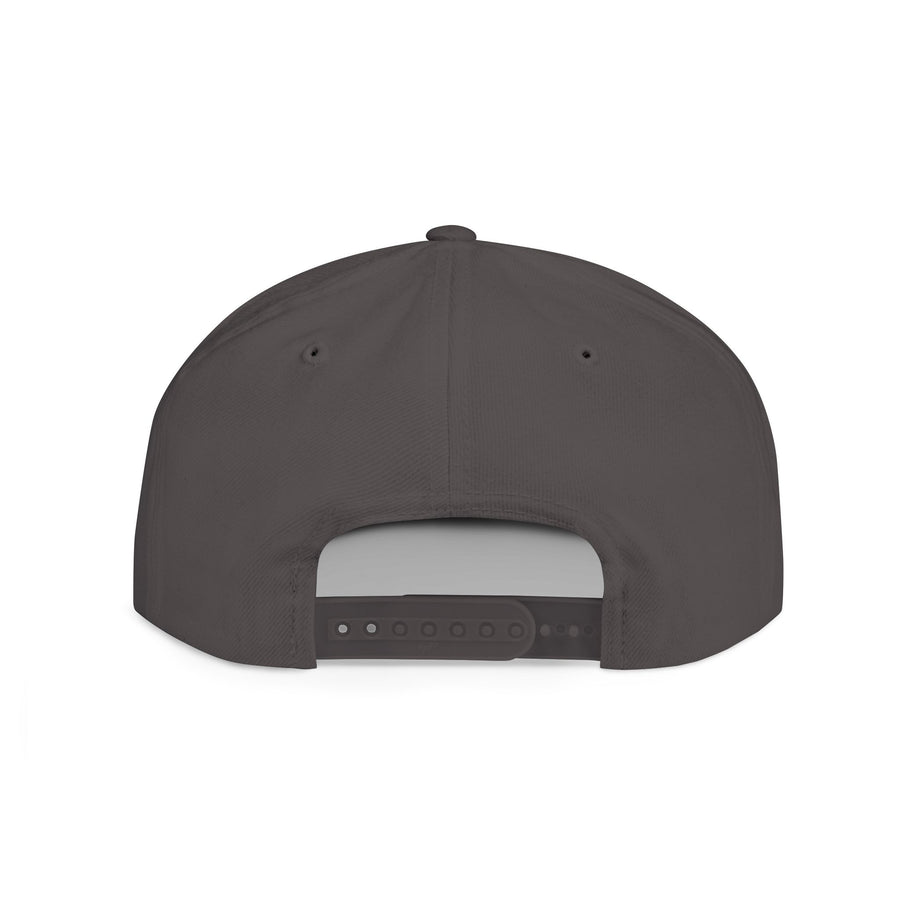 Crown PR Flat Bill Snapback Hat – Gold Embroidered Logo