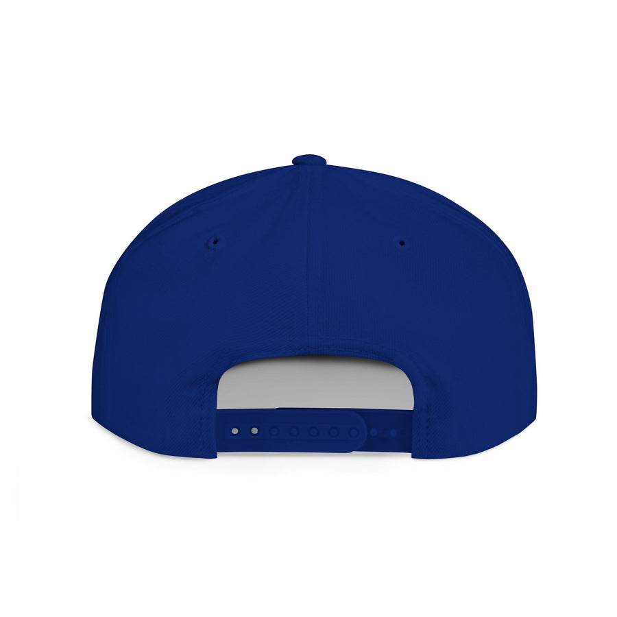 Crown PR Flat Bill Snapback Hat – Gold Embroidered Logo