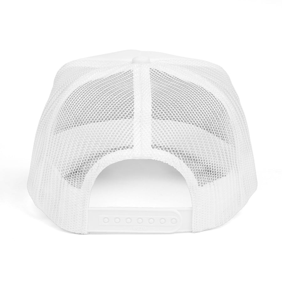 Trucker Cap — Black Crown 'PR' Logo (PrinceRome brand) Embroidered Mesh Hat