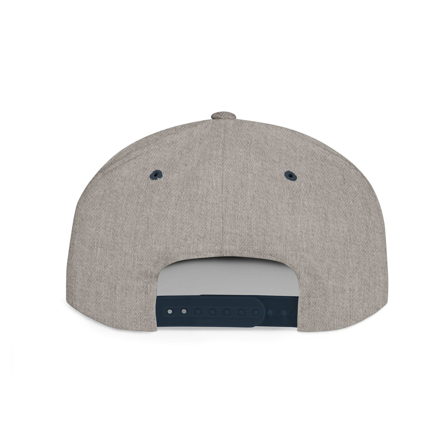 Crown PR Flat Bill Snapback Hat – Gold Embroidered Logo