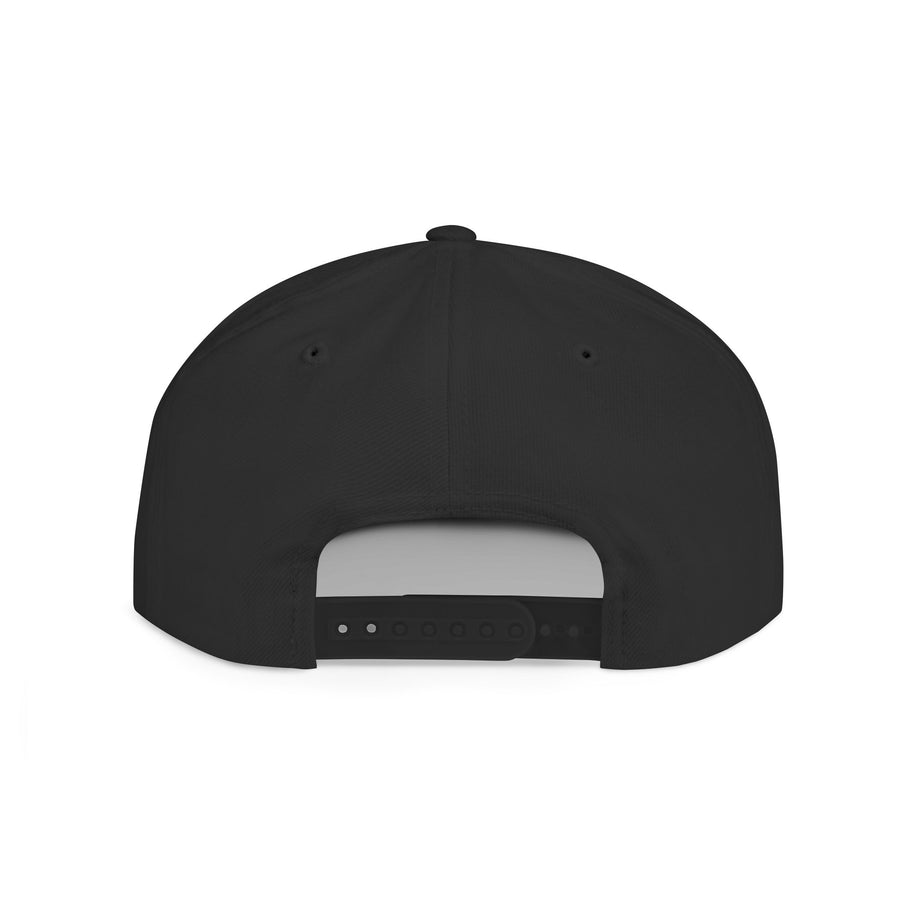 Crown PR Flat Bill Snapback Hat – Gold Embroidered Logo