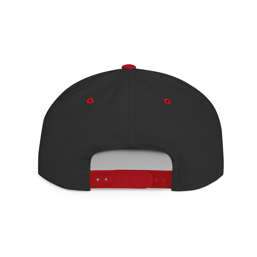 Crown PR Flat Bill Snapback Hat – Gold Embroidered Logo